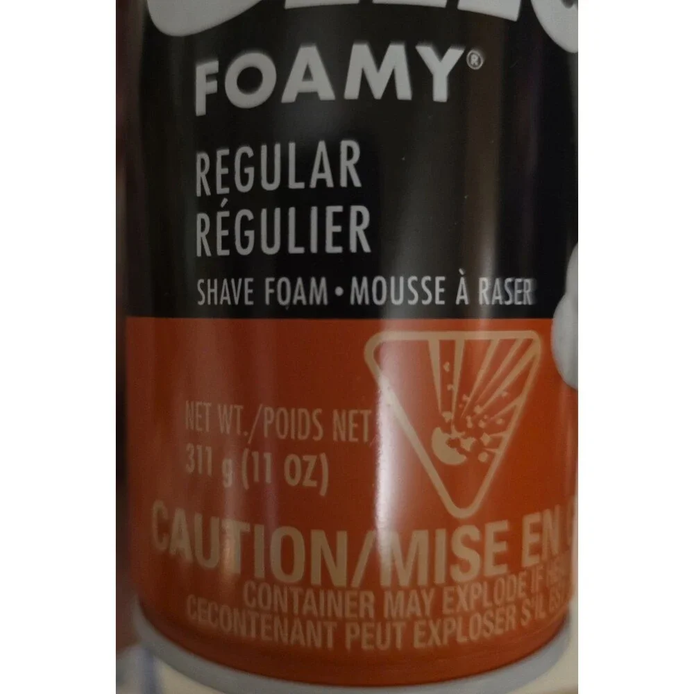 Gillette Foamy Shave Foam, Regular, 311 g (11 Oz) NEW